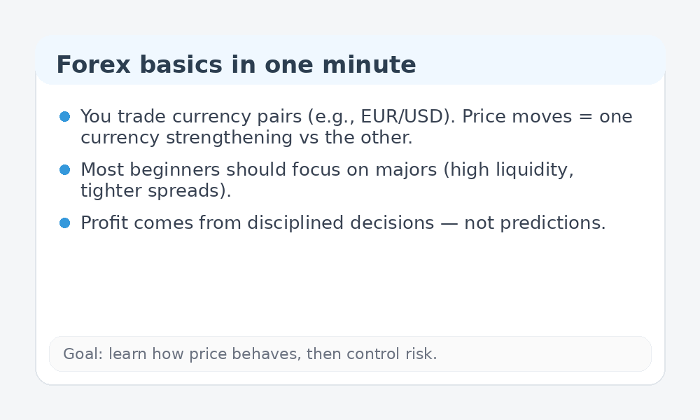 Forex basics infographic